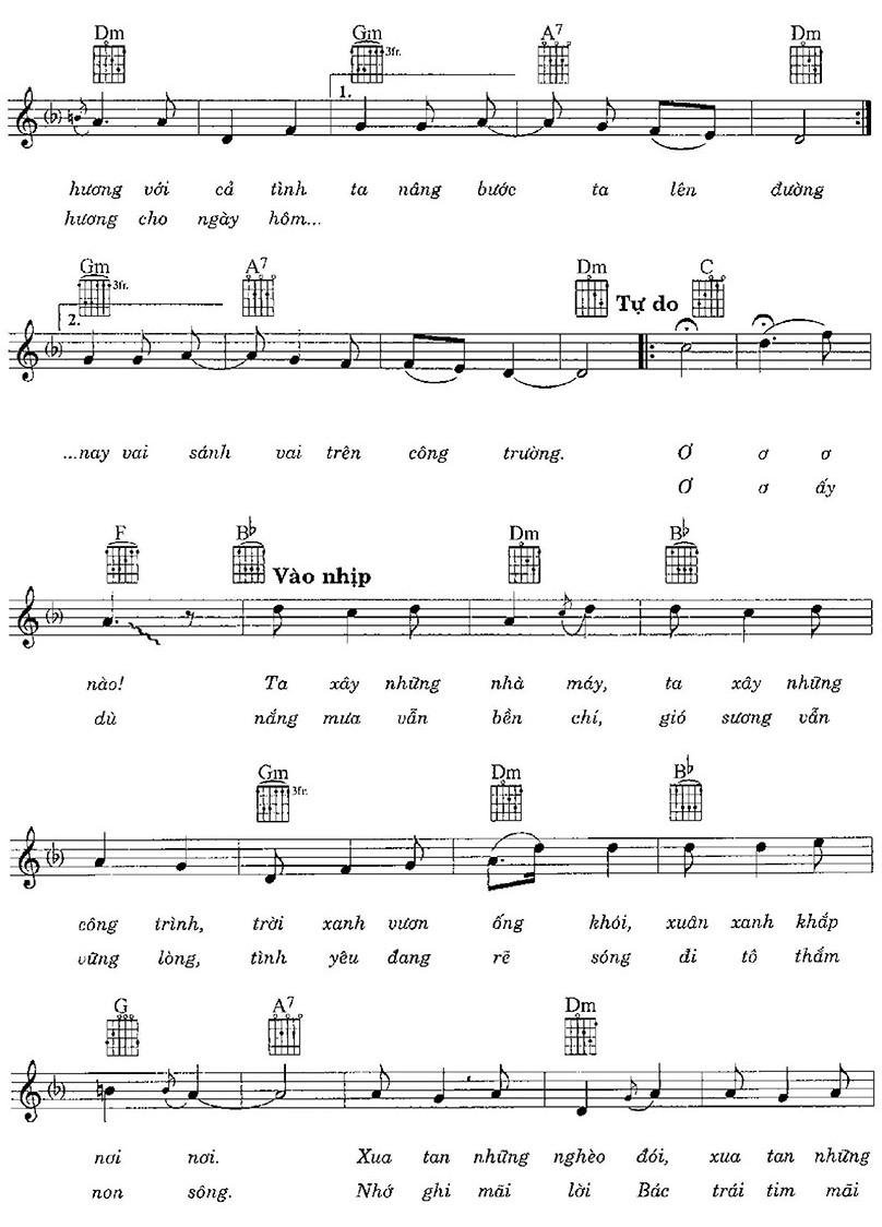 Sheet nhạc Trên Công Trường Rộn Tiếng Ca 2